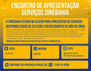 Encontro de Apresentação Serviços SINEBAHIA