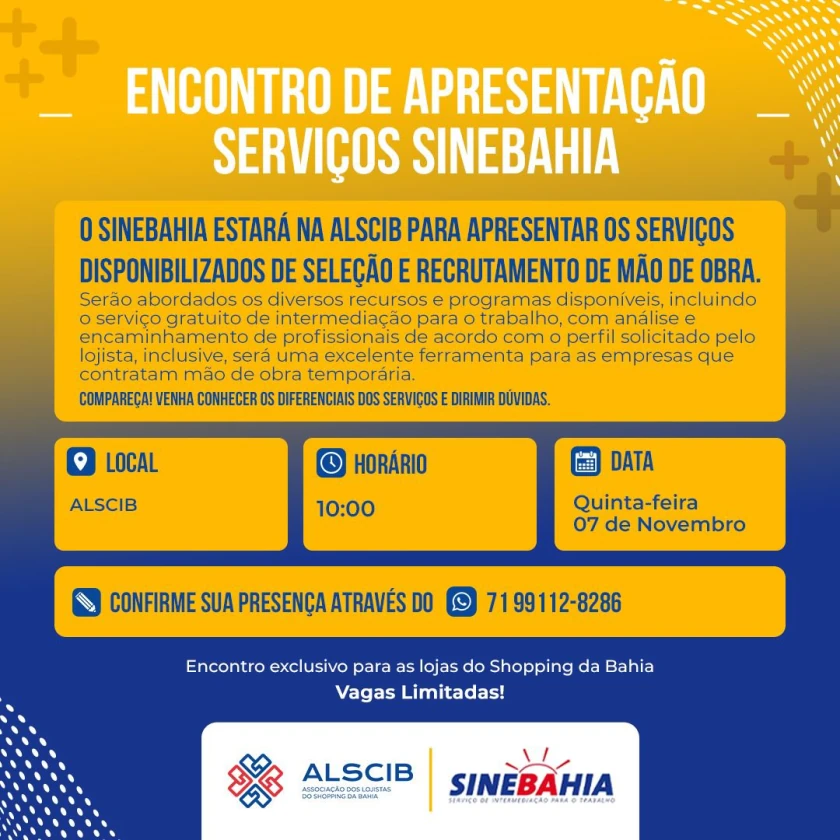 Encontro de Apresentação Serviços SINEBAHIA